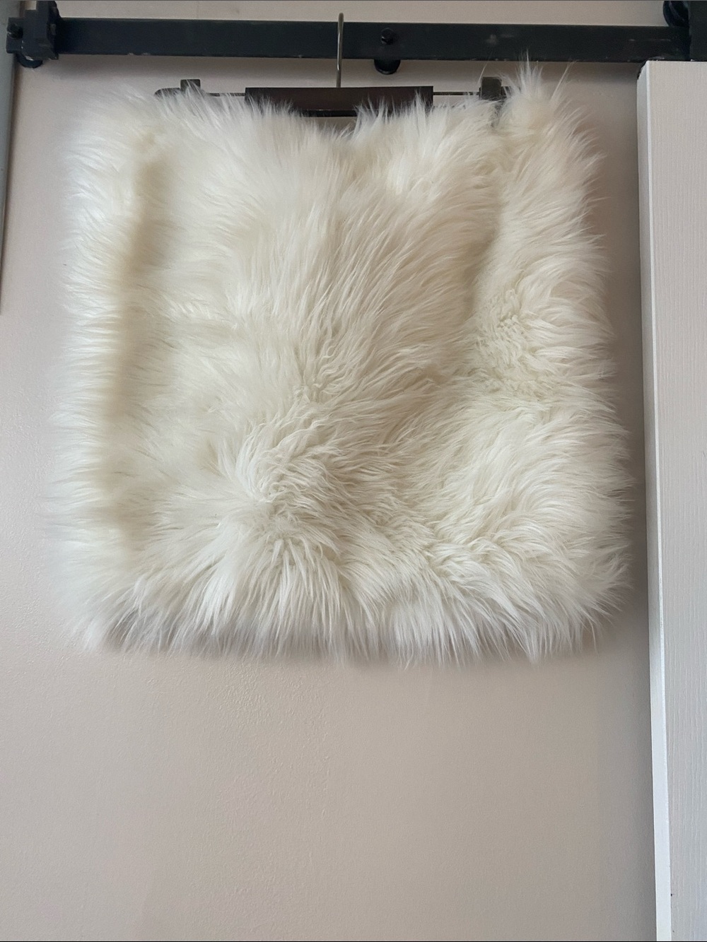 IKEA white furry Pillowcase - Picture 3 of 8